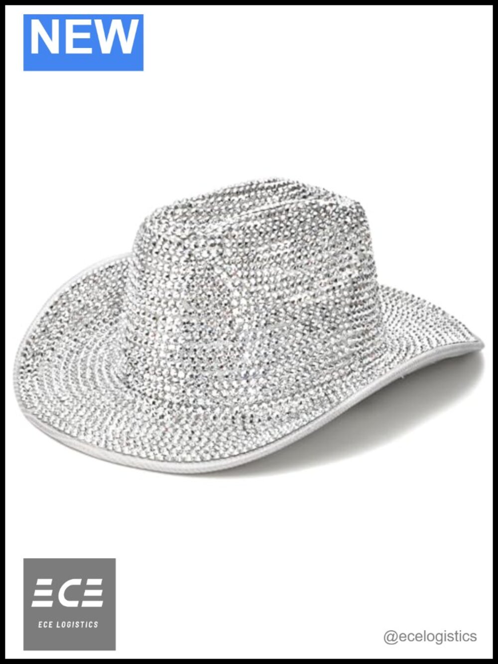 Rhinestone Cowboy Hat Glitter Western Cowgirl Hat Costume Party